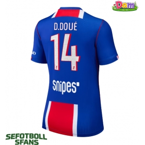 Paris Saint-Germain Desire Doue #14 Hemmatröja Kvinnor 2026-27 Kortärmad
